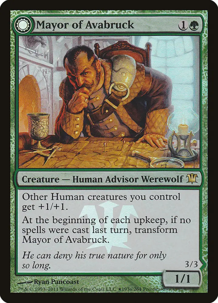 Mayor of Avabruck // Howlpack Alpha [Innistrad Prerelease Promos] - MTG Single