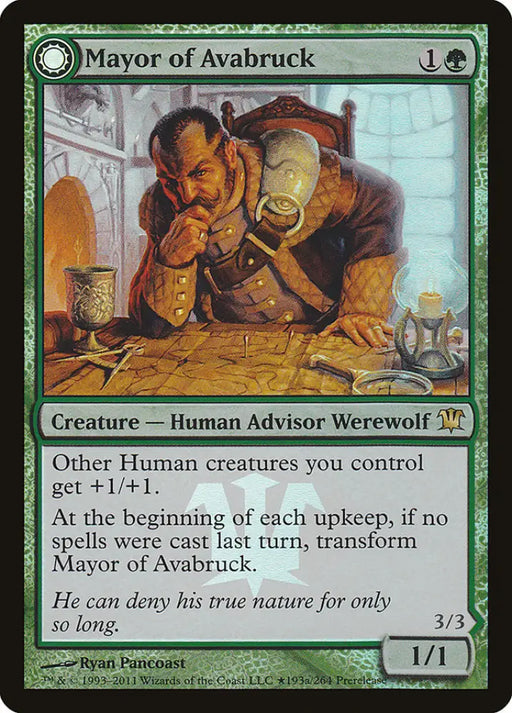 Mayor of Avabruck // Howlpack Alpha [Innistrad Prerelease Promos] - MTG Single