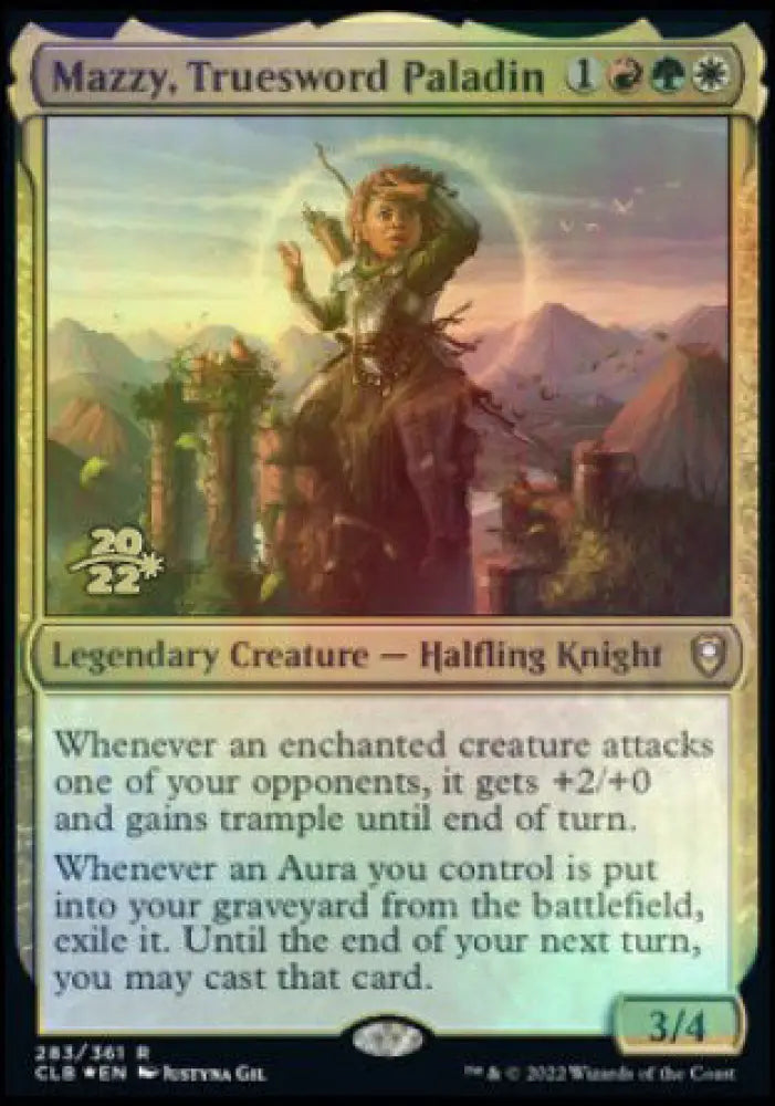 Mazzy Truesword Paladin [Commander Legends: Battle for Baldur’s Gate Prerelease Promos] - MTG Single