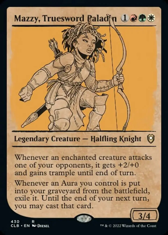 Mazzy Truesword Paladin (Showcase) [Commander Legends: Battle for Baldur’s Gate] - MTG Single
