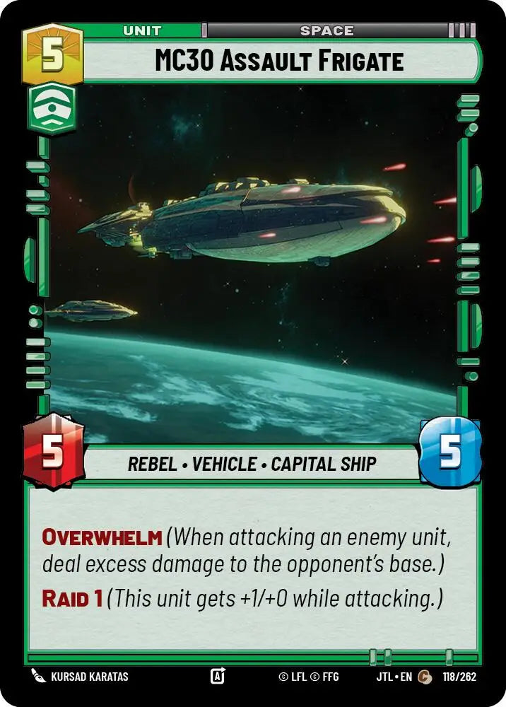 MC30 Assault Frigate (118/262) [Jump to Lightspeed] - Star Wars: Unlimited Single
