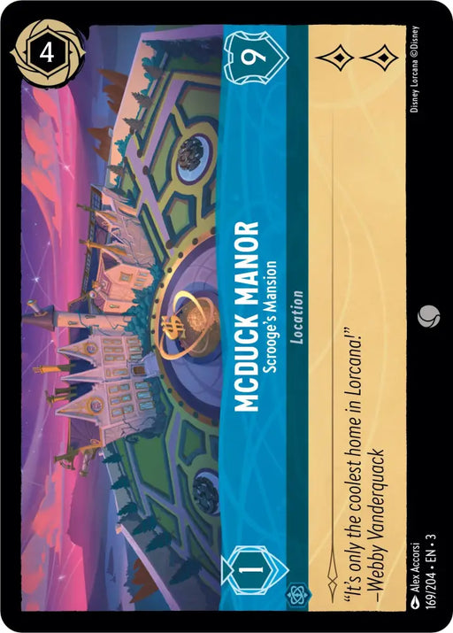 McDuck Manor - Scrooge’s Mansion (169/204) [Into the Inklands] - Lorcana Single