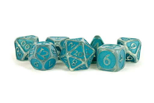 MDG Enamel Acrylic 7 Dice Set Ice Blue 16mm - Accessoire