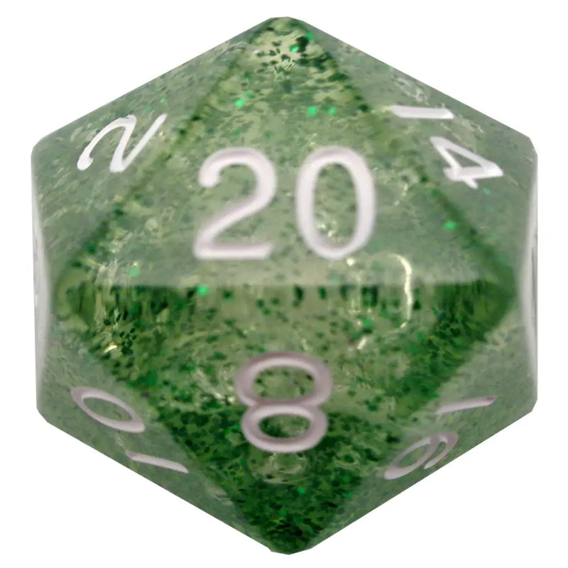 MDG Mega Acrylic Dice d20 Ethereal Green White - Accessoire