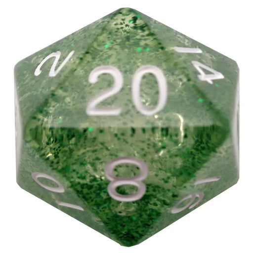 MDG Mega Acrylic Dice d20 Ethereal Green White - Accessoire