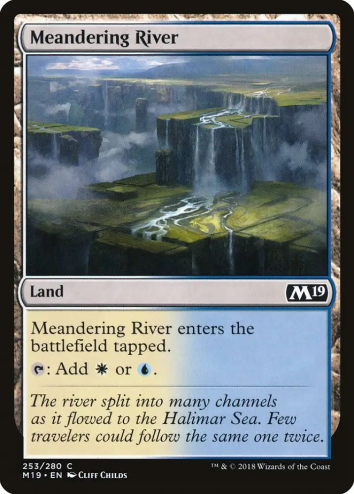 Meandering River [Core Set 2019] - MTG Single