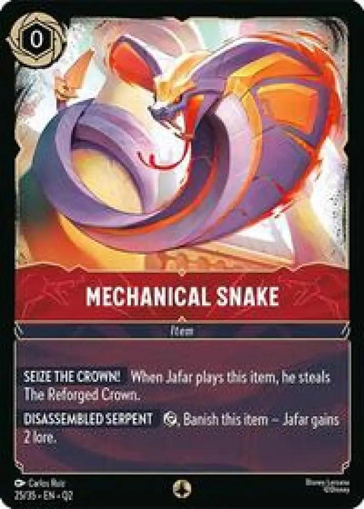 Mechanical Snake [Illumineer's Quest: Palace Heist]