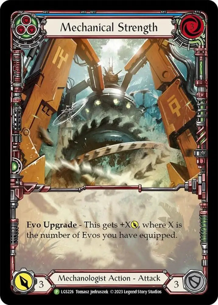 Mechanical Strength (Blue) [LGS226] (Promo) Rainbow Foil - Flesh And Blood Single