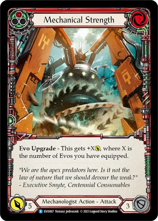 Mechanical Strength (Red) [Bright Lights] Rainbow Foil - Flesh And Blood Single