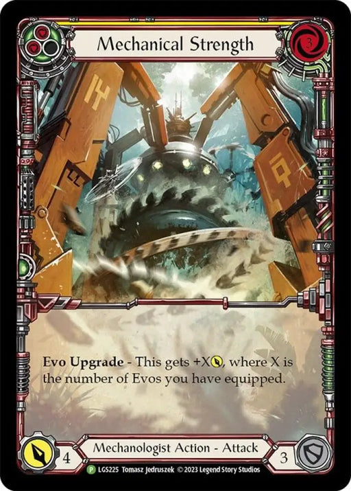Mechanical Strength (Yellow) [LGS225] (Promo) Rainbow Foil - Flesh And Blood Single