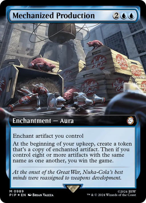 Mechanized Production (Extended Art) (Surge Foil) [Fallout] - MTG Single