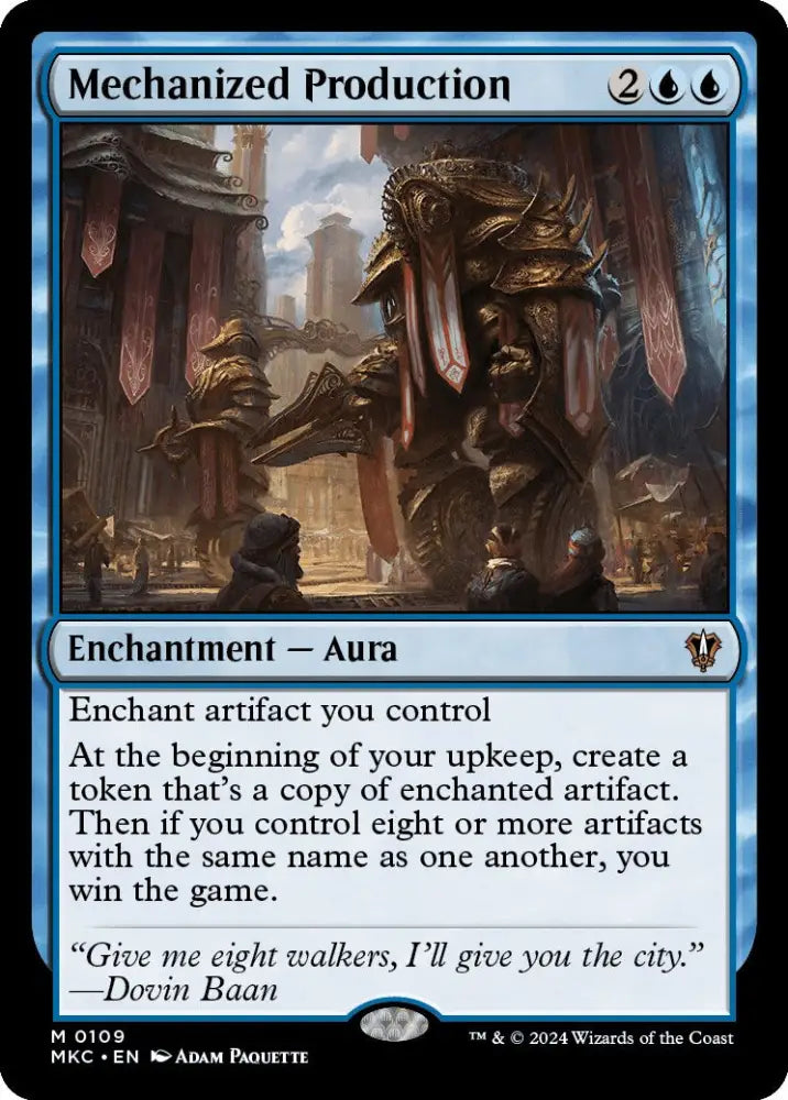 Mechanized Production [Murders at Karlov Manor Commander] - MTG Single