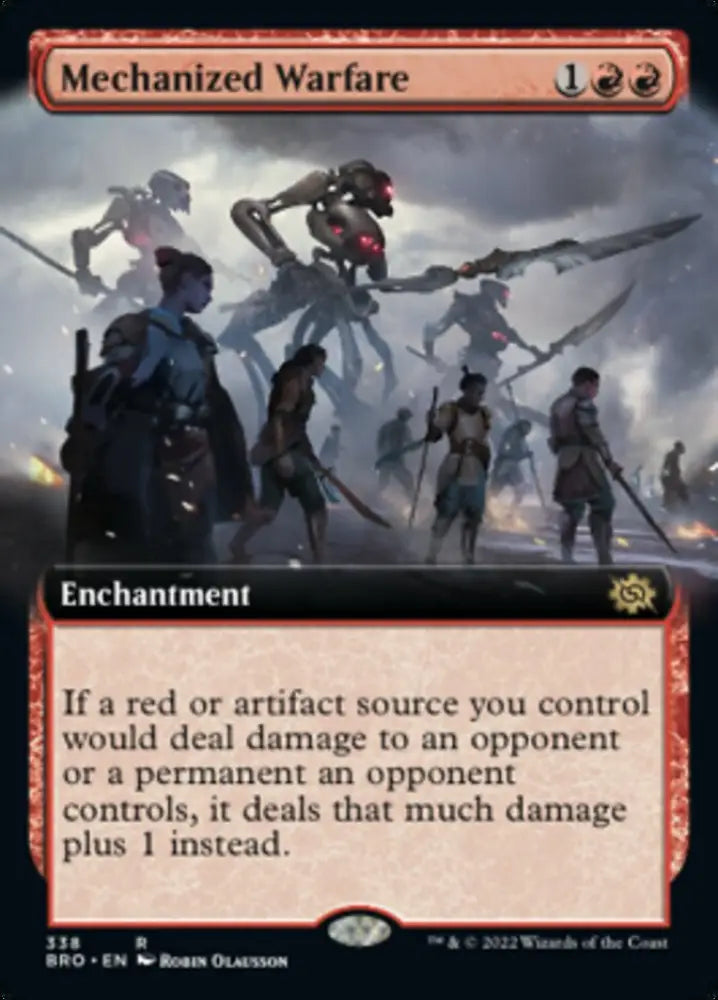 Mechanized Warfare (Extended Art) [The Brothers’ War] - MTG Single
