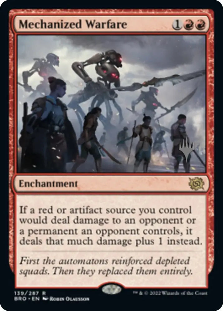 Mechanized Warfare (Promo Pack) [The Brothers’ War Promos] - MTG Single