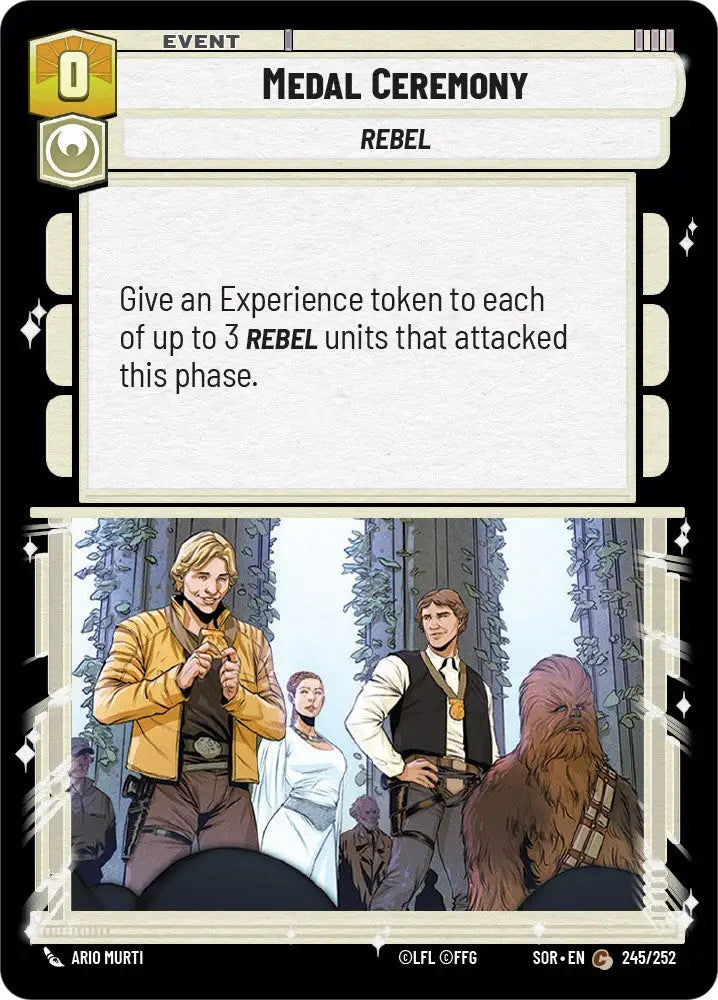 Medal Ceremony (245/252) [Spark of Rebellion] - Star Wars: Unlimited Single