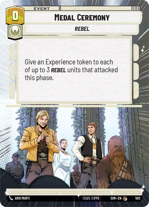 Medal Ceremony (Hyperspace) (503) [Spark of Rebellion] - Star Wars: Unlimited Single