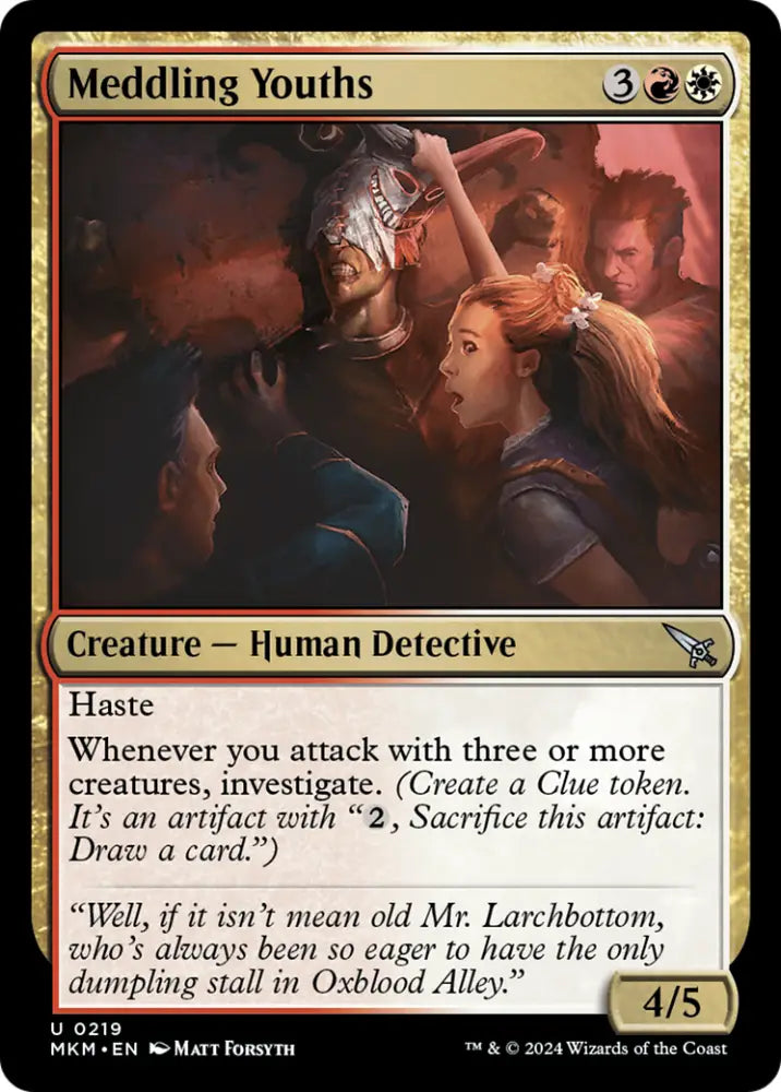 Meddling Youths [Murders at Karlov Manor] - MTG Single