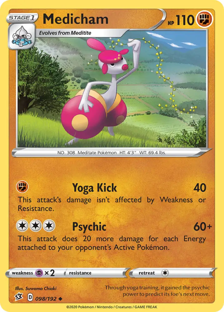 Medicham (098/192) [Sword & Shield: Rebel Clash] - Pokemon Single