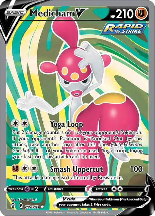 Medicham V (185/203) [Sword & Shield: Evolving Skies] - Pokemon Single