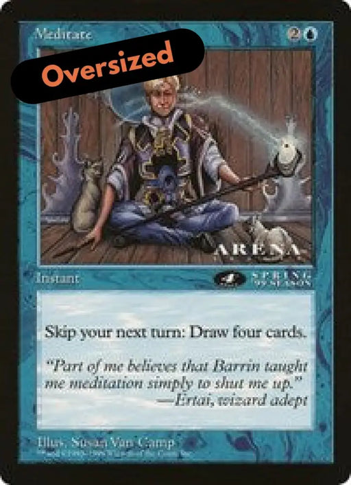 Meditate (4th Place) (Oversized) [Oversize Cards] - MTG Single
