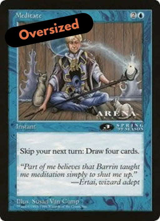 Meditate (Oversized) [Oversize Cards] - MTG Single