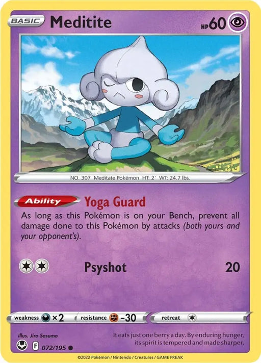 Meditite (072/195) [Sword & Shield: Silver Tempest] - Pokemon Single