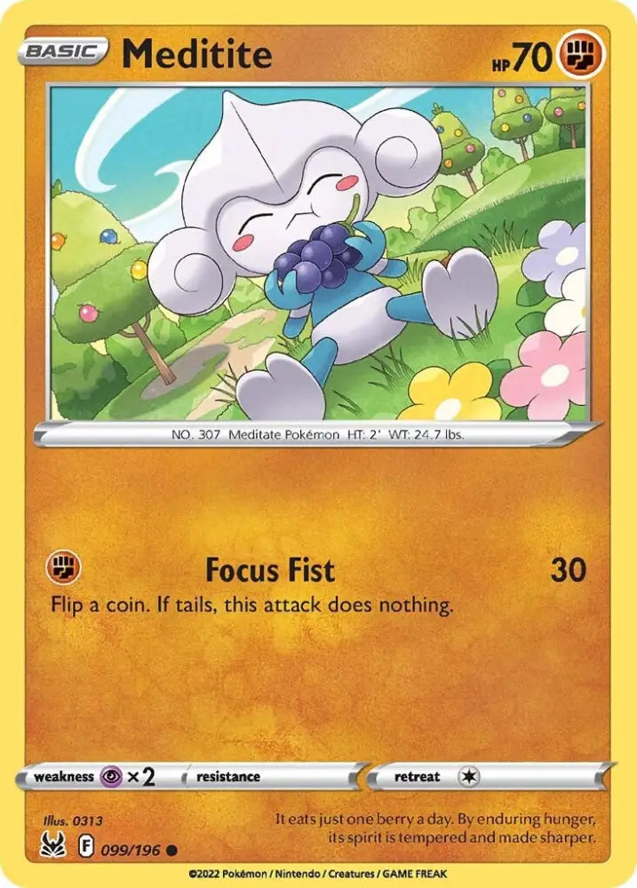 Meditite (099/196) [Sword & Shield: Lost Origin] - Pokemon Single