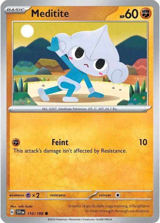 Meditite (110/198) [Scarlet & Violet: Base Set] - Pokemon Single