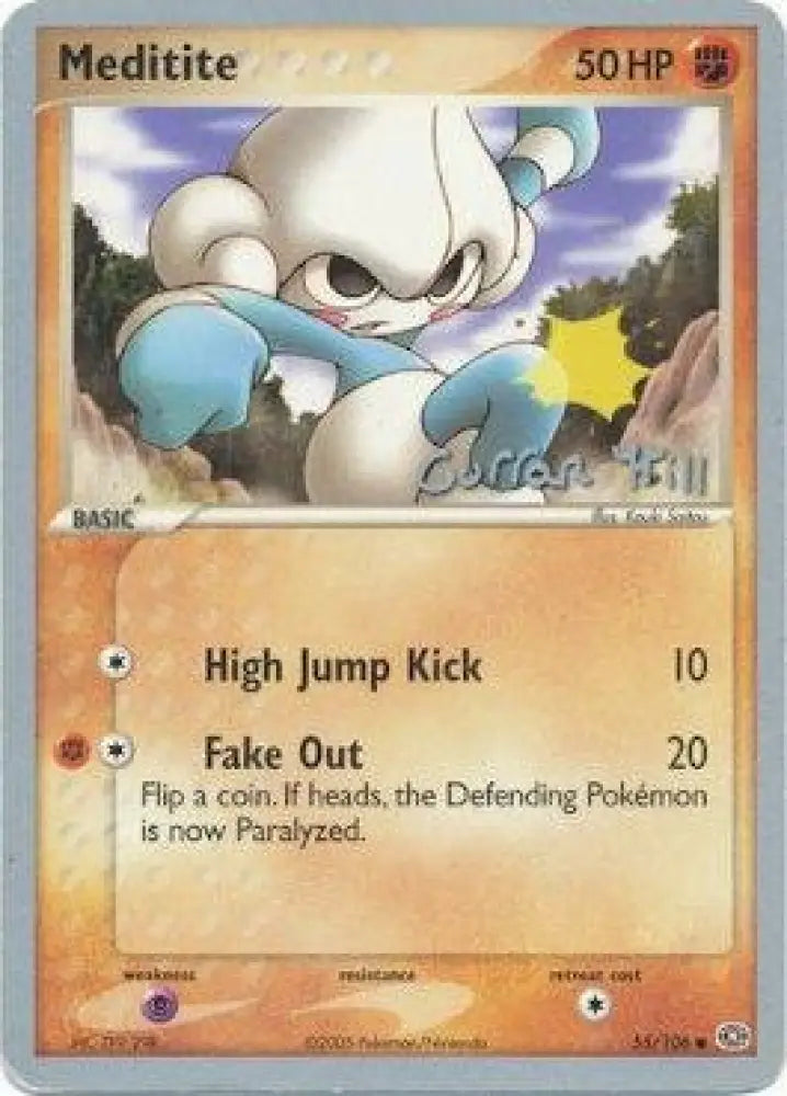 Meditite (55/106) (Bright Aura - Curran Hill’s) [World Championships 2005] - Pokemon Single