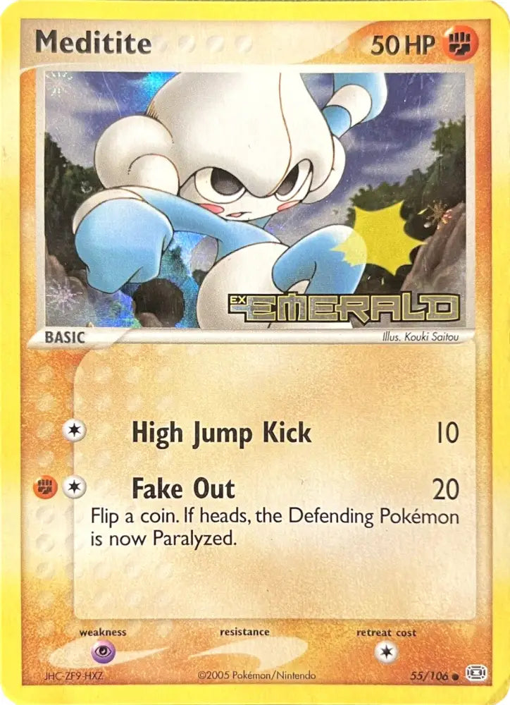 Meditite (55/106) (Stamped) [EX: Emerald] - Pokemon Single
