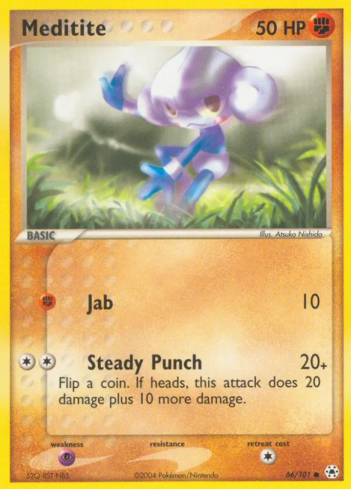 Meditite (66/101) [EX: Hidden Legends] - Pokemon Single