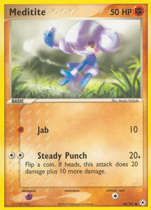 Meditite (66/101) [EX: Hidden Legends] - Pokemon Single