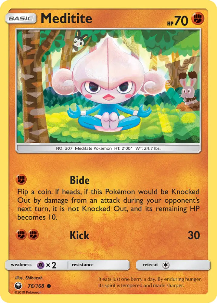 Meditite (76/168) [Sun & Moon: Celestial Storm] - Pokemon Single