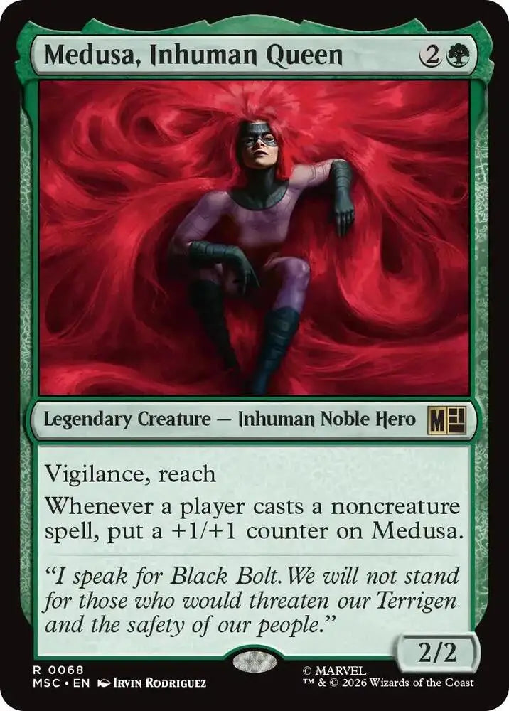 Medusa, Inhuman Queen (Surge Foil) (68) [Marvel Super Heroes Commander]