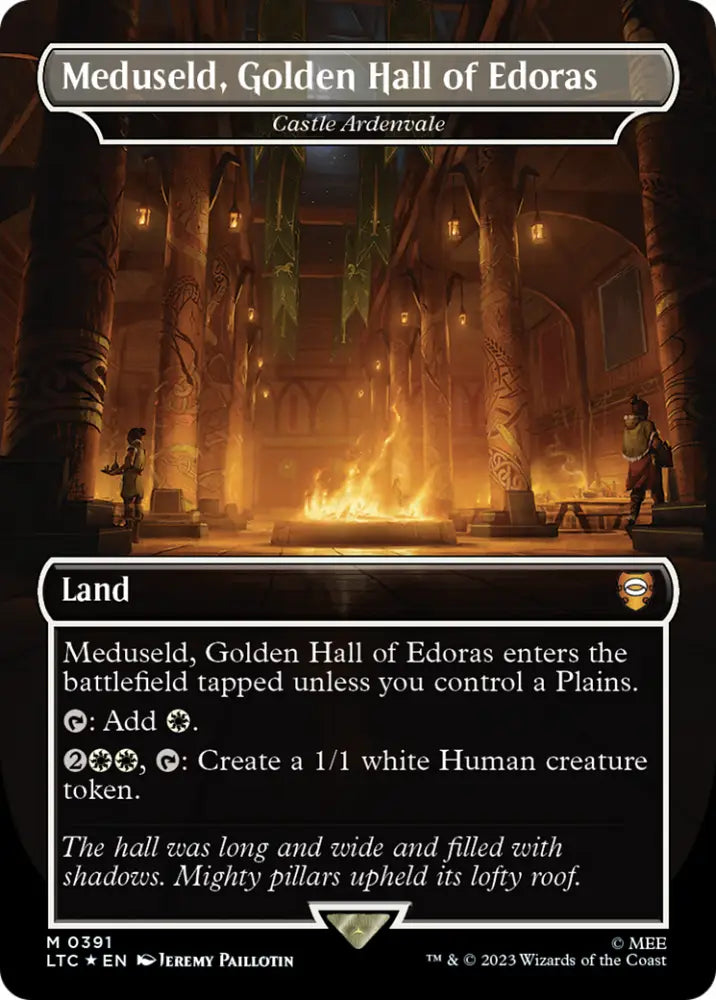 Meduseld Golden Hall of Edoras - Castle Ardenvale (Surge Foil Realms and Relics) [The Lord of the Rings: Tales of