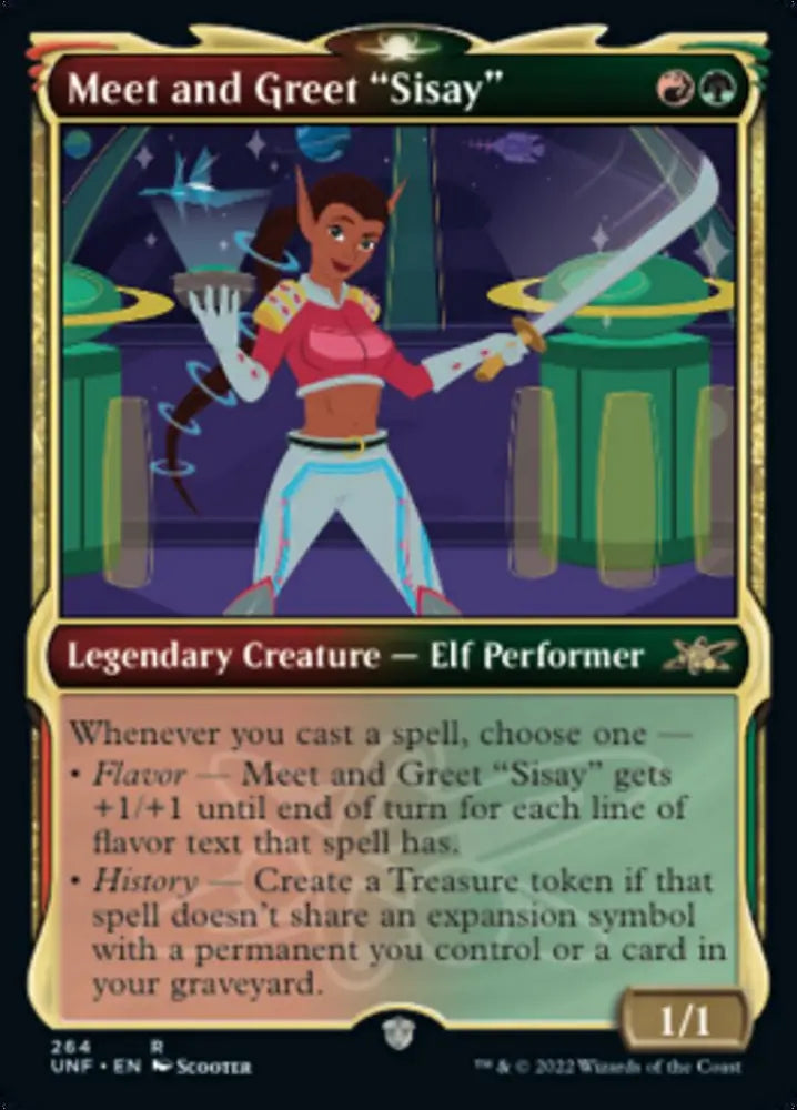 Meet and Greet ’Sisay’ (Showcase) [Unfinity] - MTG Single