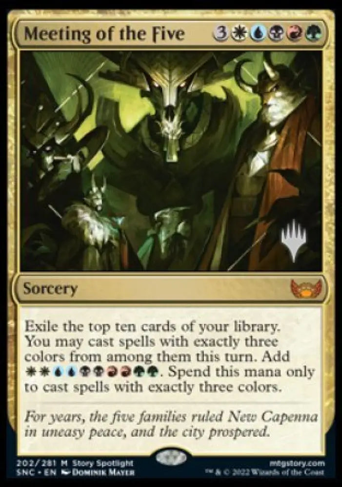 Meeting of the Five (Promo Pack) [Streets of New Capenna Promos] - MTG Single