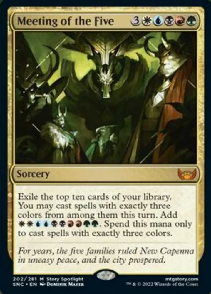 Meeting of the Five [Streets of New Capenna] - MTG Single