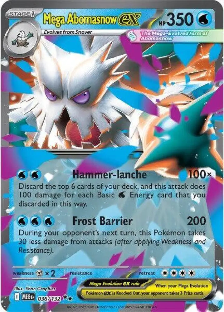 Mega Abomasnow ex - 036/132 [ME01: Mega Evolution]