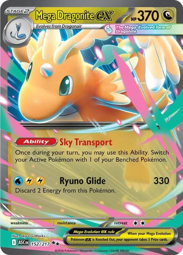 Mega Dragonite ex - 152/217 [ME: Ascended Heroes]
