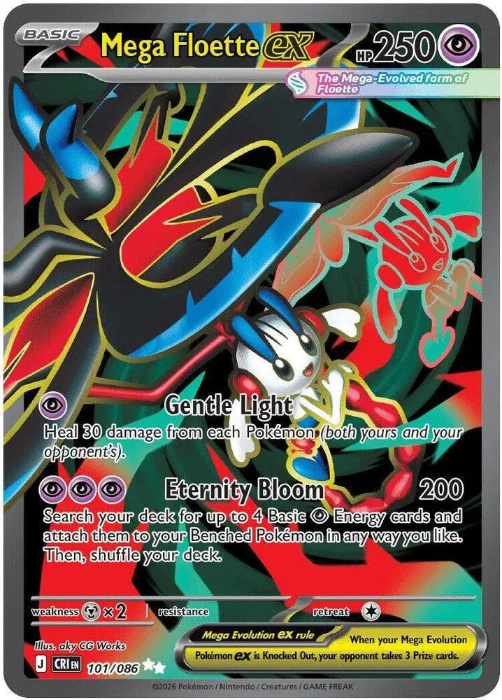 Mega Floette ex - 101/086 [ME04: Chaos Rising]