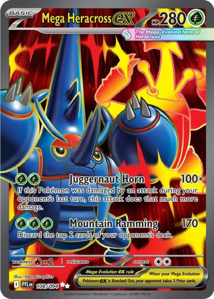 Mega Heracross ex - 108/094 [ME02: Phantasmal Flames]