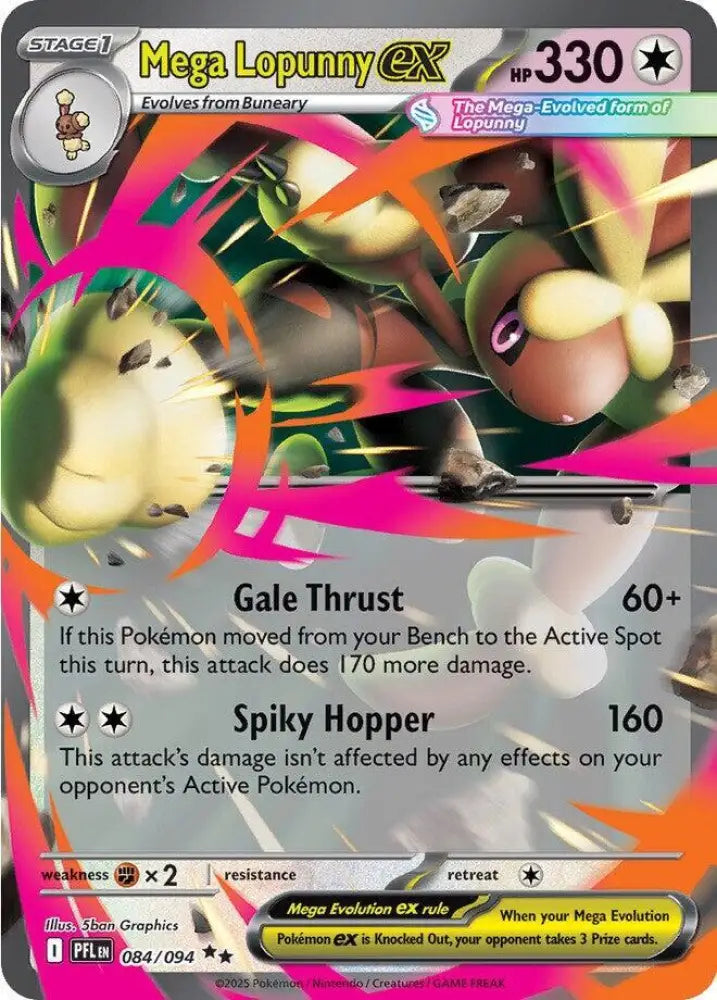 Mega Lopunny ex - 084/094 [ME02: Phantasmal Flames]