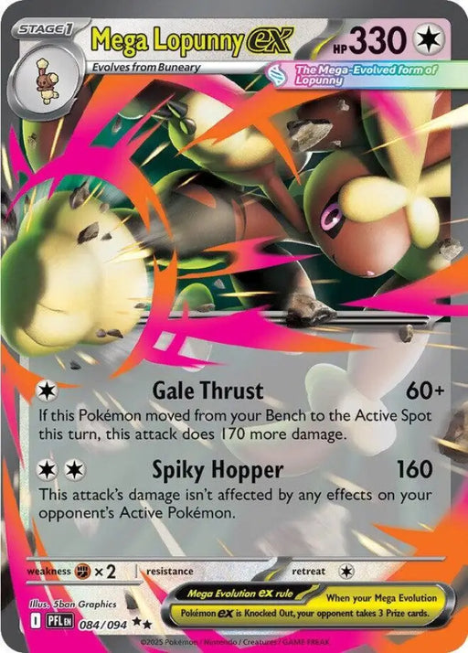 Mega Lopunny ex - 084/094 [ME02: Phantasmal Flames]
