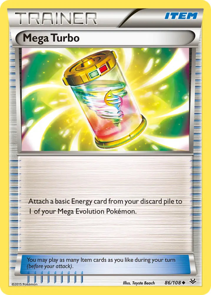 Mega Turbo (86/108) [XY: Roaring Skies] - Pokemon Single