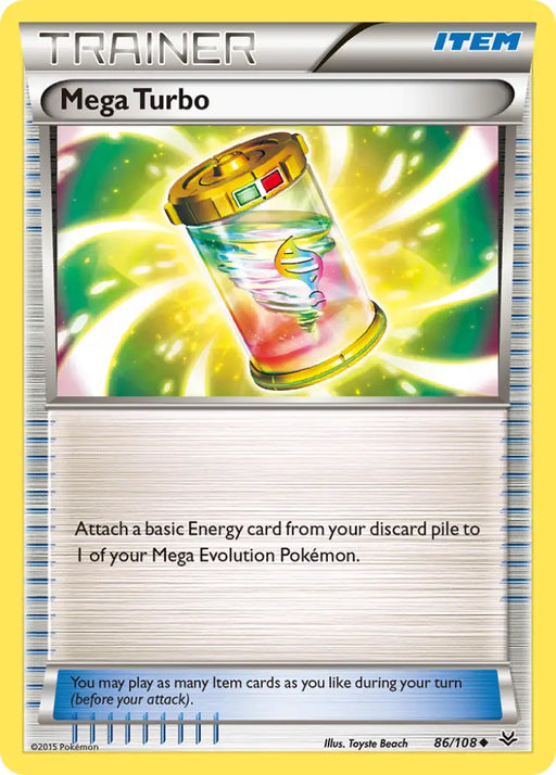 Mega Turbo (86/108) [XY: Roaring Skies] - Pokemon Single