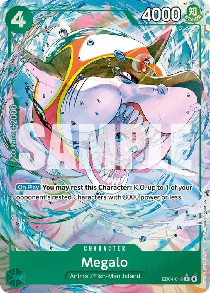 Megalo (Alternate Art) (EB04-018) [The Azure Sea's Seven]