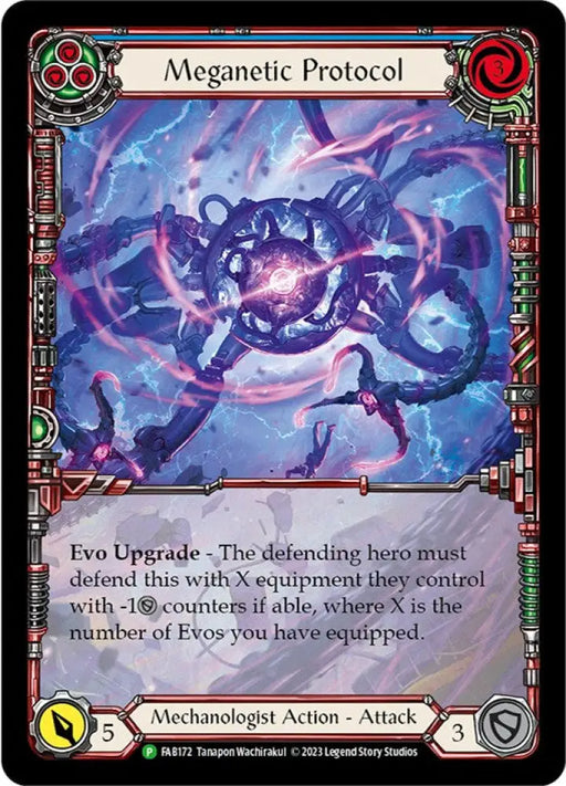 Meganetic Protocol [FAB172] (Promo) Rainbow Foil - Flesh And Blood Single