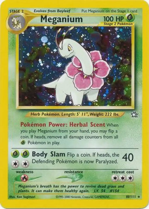 Meganium (10/111) [Neo Genesis Unlimited] - Pokemon Single