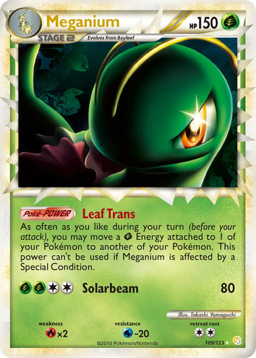 Meganium (109/123) [HeartGold & SoulSilver: Base Set] - Pokemon Single